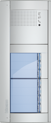 BTicino Deurstation Serie 131A met 7 beldrukkers intercom buitenpost 7 appartementen BTicino
