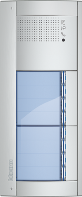 BTicino Deurstation Serie 131A met 8 beldrukkers intercom buitenpost 8 appartementen BTicino