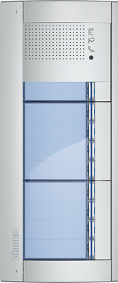 BTicino Deurstation Serie 131A met 9 beldrukkers intercom buitenpost 9 appartementen BTicino
