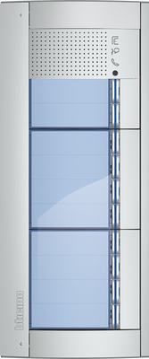 BTicino Deurstation Serie 131A met 10 beldrukkers intercom buitenpost 10 appartementen BTicino