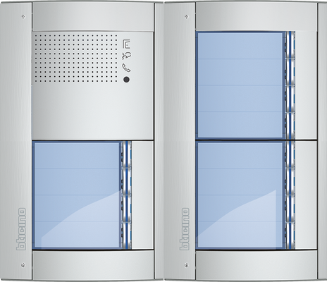 BTicino Deurstation Serie 131A met 12 beldrukkers intercom buitenpost 12 appartementen BTicino