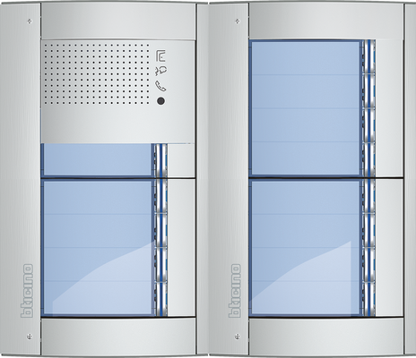 BTicino Deurstation Serie 131A met 13 beldrukkers intercom buitenpost 13 appartementen BTicino