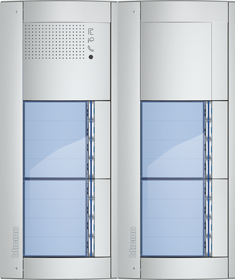 BTicino Deurstation Serie 131A met 16 beldrukkers intercom buitenpost 16 appartementen BTicino