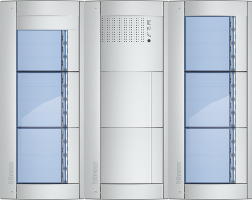 BTicino Deurstation Serie 131A met 23 beldrukkers intercom buitenpost 23 appartementen BTicino