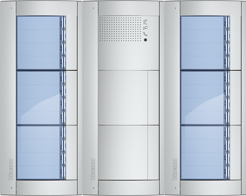BTicino Deurstation Serie 131A met 24 beldrukkers intercom buitenpost 24 appartementen BTicino