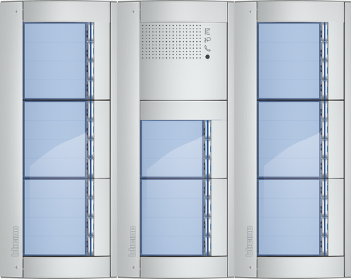 BTicino Deurstation Serie 131A met 31 beldrukkers intercom buitenpost 31 appartementen BTicino