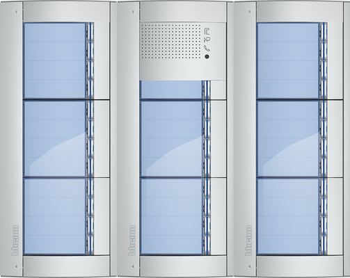 BTicino Deurstation Serie 131A met 33 beldrukkers intercom buitenpost 33 appartementen BTicino