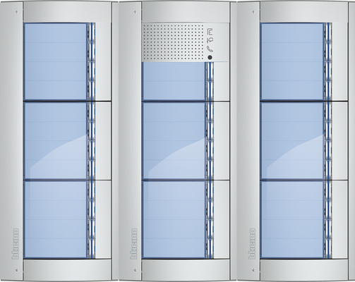 BTicino Deurstation Serie 131A met 34 beldrukkers intercom buitenpost 34 appartementen BTicino