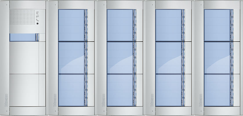 BTicino Deurstation Serie 131A met 49 beldrukkers intercom buitenpost 49 appartementen BTicino